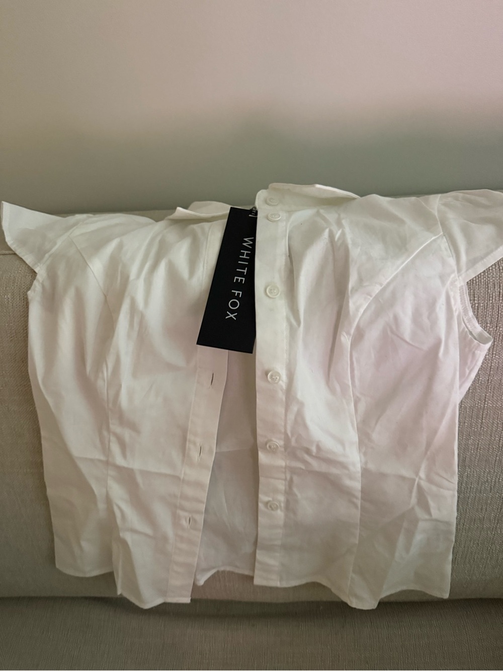 Women’s White Button-Up Shirt
